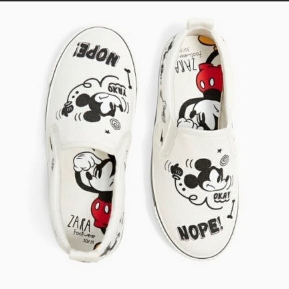 Zara Shoes - Zara Mickey Mouse slip on sneaker